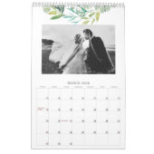 Calendrier Photos mensuelles du feuillage d'aquarelle saisonn (Mar 2026)