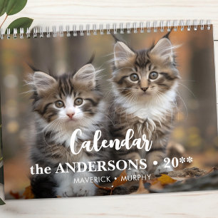 Calendrier Photos personnalisées de la famille d'Amoureux de 