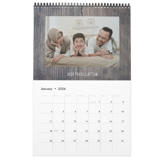 Calendrier Photos Rustiques (Jan 2026)