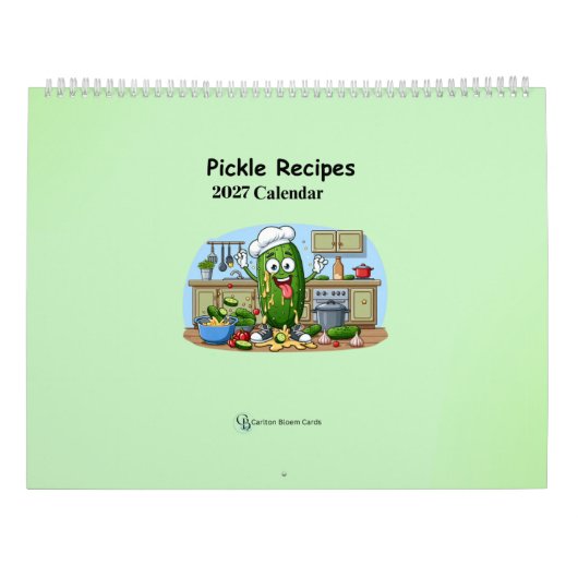 Calendrier Pickle 2027 avec Recettes (Dos)