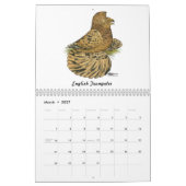 Calendrier Pigeon 2026 (Mar 2027)
