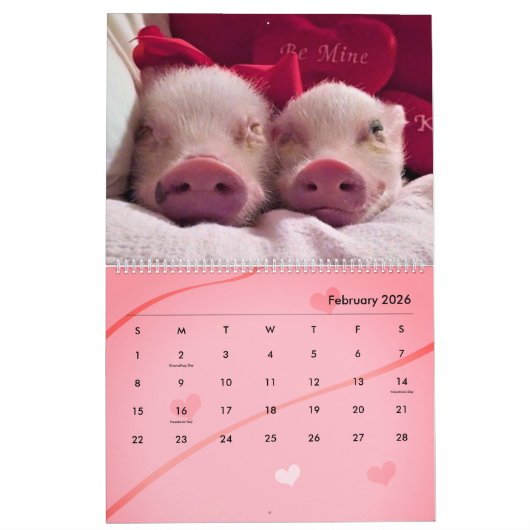Calendrier Piggy 2024 (Feb 2026)
