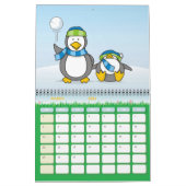 Calendrier Pingouins à neige (Mar 2026)