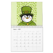 Calendrier Pingouins toute l'année (Mar 2027)