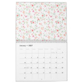 Calendrier Pink Watercolor Roses Artistic Calendar (Jan 2027)