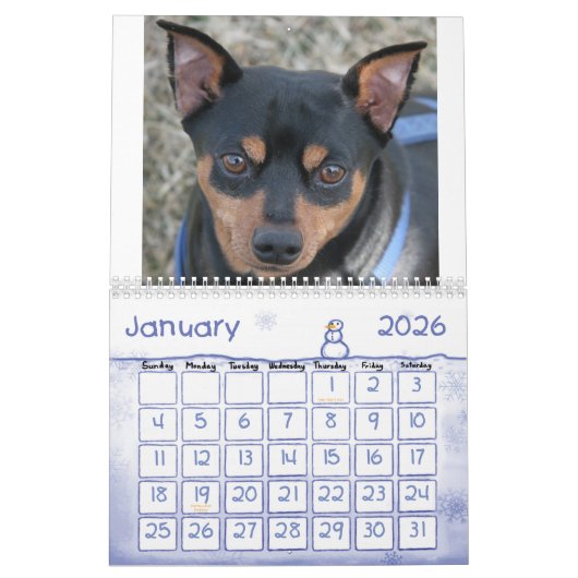Calendrier Pinschers miniatures ! (Jan 2026)