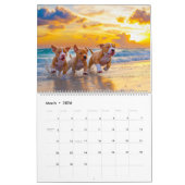 Calendrier PitBull Puppy Chien Love Pit Bulles (Mar 2026)