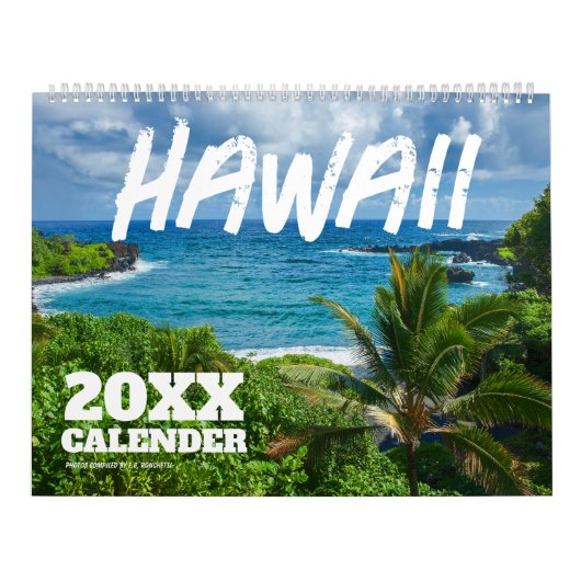 Calendrier Pittoresque de la muraille 2025 Hawaii (Protection)