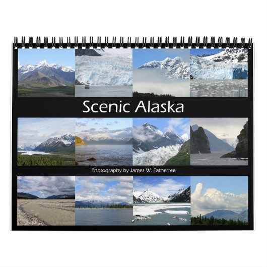 Calendrier Pittoresque du mur de l'Alaska par J.W. (Protection)