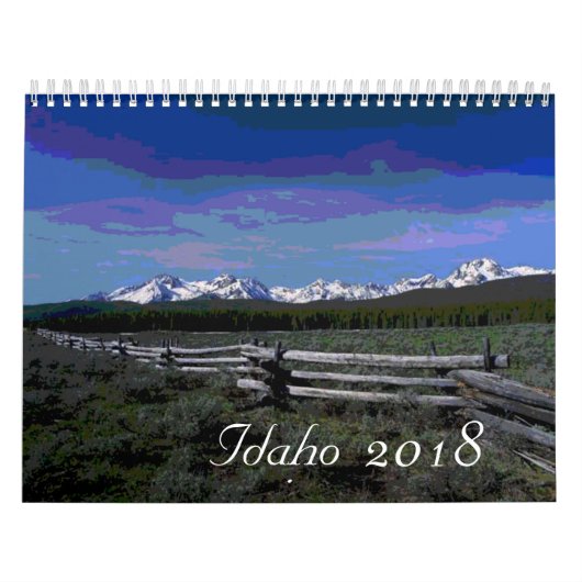 Calendrier pittoresque Idaho artistique 2018 (Protection)