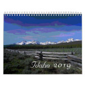 Calendrier pittoresque Idaho artistique 2019 (Protection)