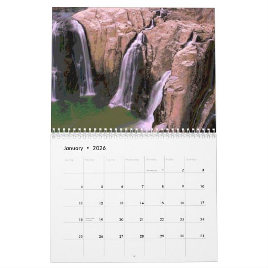 Calendrier pittoresque Idaho artistique 2019 (Jan 2026)