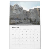 Calendrier pittoresque inspiré de l'Amérique (Mar 2026)