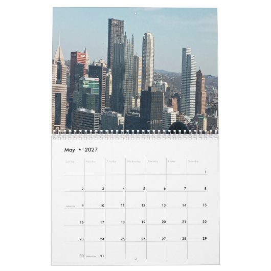 Calendrier Pittsburgh (Mai 2027)