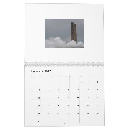 Calendrier : Pittsburgh industriel (Jan 2027)
