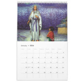Calendrier Pix-Dezines Apparitions de Notre Dame, Vierge Mari (Jan 2026)