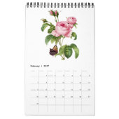 Calendrier PixDezines Redoute Illustrations botaniques Vintag (Feb 2027)