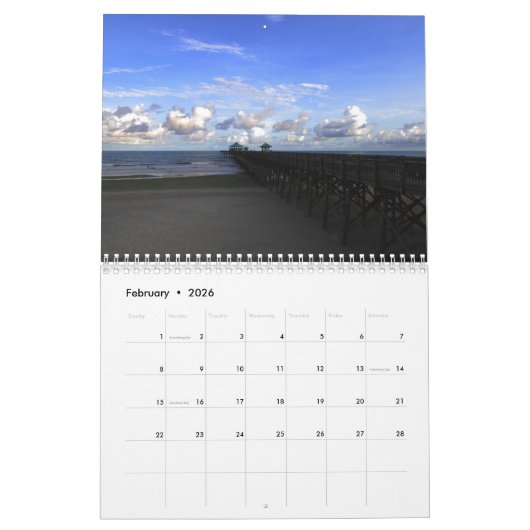 Calendrier plage (Feb 2026)