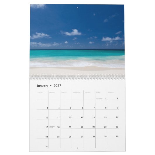 Calendrier Plage 2015 (Jan 2027)