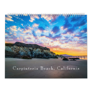 Calendrier Plage de Carpinteria, Californie
