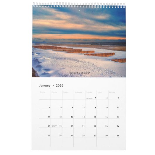 Calendrier Plage de Rockaway - une année dans les images (Jan 2026)