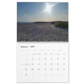 Calendrier Plage, sable, eau et vagues sur 12 mois (Feb 2027)