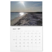 Calendrier Plage, sable, eau et vagues sur 12 mois (Mar 2027)