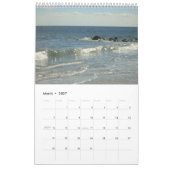 Calendrier Plage, Sable, Eau Et Vagues Sur 12 Mois (Mar 2027)
