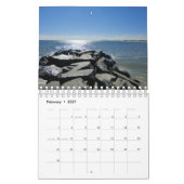 Calendrier Plage, Sable, Eau Et Vagues Sur 12 Mois (Feb 2027)