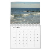 Calendrier Plage, Sable, Eau Et Vagues Sur 12 Mois (Mar 2027)