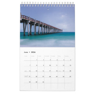Calendrier Plage Thème Océan Photo Cadeau