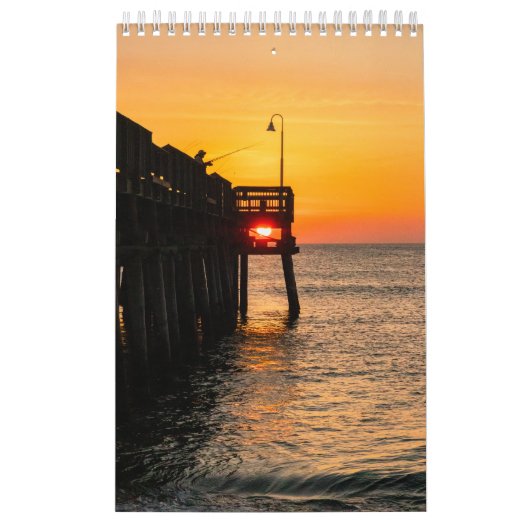 Calendrier Plage Thème Océan Photo Cadeau (Protection)