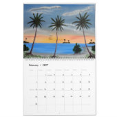 Calendrier Plage tropicale (Feb 2027)