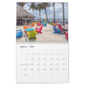 Calendrier Plage tropicale 2025 (Feb 2027)