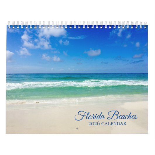 Calendrier Plages de Floride Belle Photographie Océanique 202 (Protection)