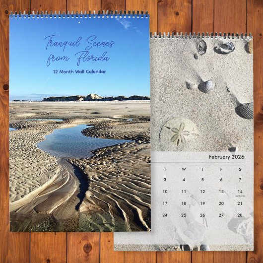 Calendrier Plages de la côte est de Floride, nature des eaux 