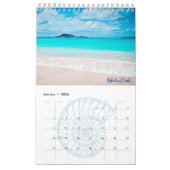 Calendrier Plages Hawaii California Flip Flops One Page (Jan 2026)