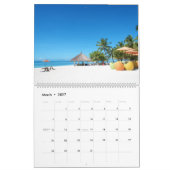 Calendrier Plages Tropicales Colorées (Mar 2027)