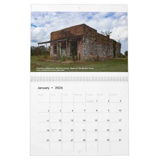 Calendrier / Plaines abandonnées 2024 (Jan 2026)