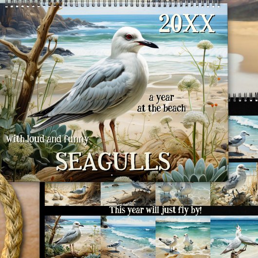 Calendrier Plaisir Seagull Art Coastal