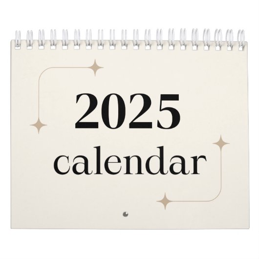 Calendrier Planificateur de bureau minimaliste 2025 (Protection)