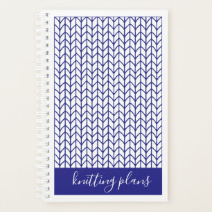 Calendrier planificateur tricot BLEU LIGNE 5,5x8,5