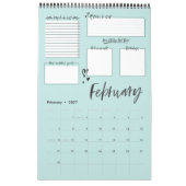 Calendrier Planification Motivative Moyenne Moyenne Du Chaos (Feb 2027)