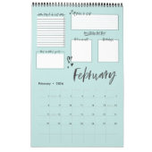 Calendrier Planification Motivative Moyenne Moyenne Du Chaos  (Feb 2026)