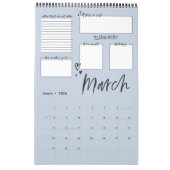 Calendrier Planification Motivative Moyenne Moyenne Du Chaos  (Mar 2026)