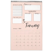 Calendrier Planification Motivative Moyenne Moyenne Du Chaos  (Jan 2026)