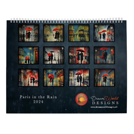 Calendrier Pluie à Paris 2024 - (Dos)