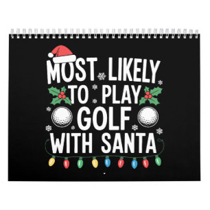 Calendrier Plus susceptible de jouer au golf avec le Père Noë