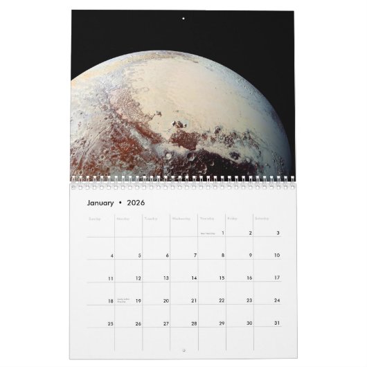Calendrier Pluto (Jan 2026)