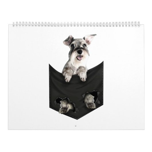 Calendrier Poche Schnauzer moyenne classique (Protection)